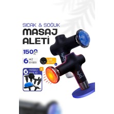 Ensiga Sıcak Soğuk Titreşimli Masaj Aleti – LCD Ekranlı, 6 Başlıklı, 6 Kademeli, Type-C Şarjlı