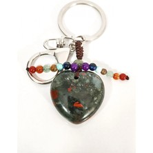 Moncuk Design Kalp Kesim Ametist Doğal Taş ve Çakra Boncuklu Anahtarlık – Ruhsal Huzur ve Enerji Şık Çanta & Anahtar Aksesuarı