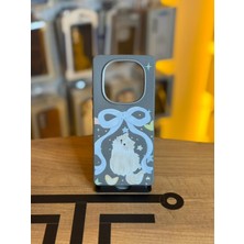 Avcı Teknoloji Market Redmi Note 14 Pro Uyumlu Özel Tasarım Sevimli Figürlü Deri Dokulu Telefon Kılıfı