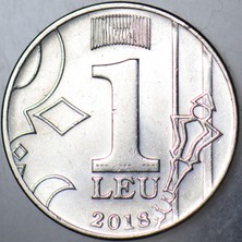 Banknoting Moldova 1 Leu 2018 Çilaltı.