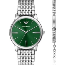 Emporio Armani AR80087SET Erkek Kol Saati ve Bileklik Seti