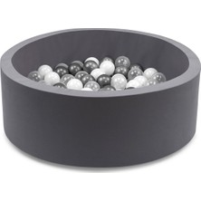 Wellgro Gri Bubble Pops Top Havuzu Eğlenceli Tasarım 88 cm Çocuklar İçin Güvenli Oyun Alanı