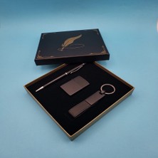 Akinco Siyah Anahtarlık Çakmak Tükenmez Kalem