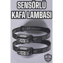 Akinco Kafa Lambası Kamp Lambası LED Işık Şarjlı Ayarlanabilir