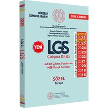 2026 8.sınıf Lgs Meb Örnek Soruları Türkçe Sözel Çalışma Kitabı Renkli Baskı A4 Ebat Güncel
