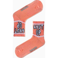 Carnaval Socks Shut Up Yazılı Desenli Renkli Spor Çorap