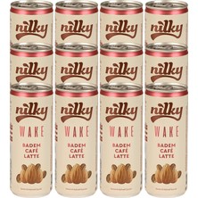 Nilky Wake Badem Sütlü Glütensiz Bitkisel Laktosuz Vegan Soğuk Kahve 12 x 250 ml