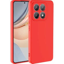 Case World Xiaomi Mi 14T Pro ile Uyumlu Kapak Kamera Korumalı Içi Kadife Lansman Silikon Kılıf - Kırmızı
