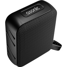 SHC4200 Asonic As-03, Si̇yah, 5W, Bt/usb/tf/tws, 1200MAH Batarya, Bluetooth V5.3, Kablosuz, Taşınabilir, Spe