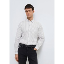 Mavi Mavi Black Çizgili Beyaz Gömlek 0211864-91411