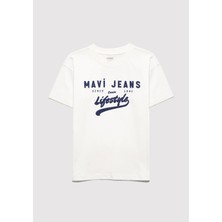 Mavi Mavi Jeans Baskılı Ekru Tişört 6610474-70057