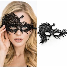 Zemira Siyah Dantel Venedik Maskesi Kadın – Zarif Parti &amp; B Maskesi 9 No
