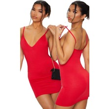 Hafif Giyim Fantezi Seksi Askılı Mini Elbise HF101606