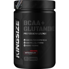Kingsize Nutrition BCAA + Glutamine Toz 1000 gr Karpuz Aromalı Besin Türkiye Menşeli