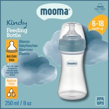 Mooma Kindy Antikolik PP Biberon 250ml 6-18 Ay Orta Akış - Bowl Blue