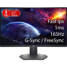 Dell S2721DGFA 27 inç 2560 x 1440 QHD IPS Monitör 165 Hz Yenileme Hızı ile Oyun İçin Tasarlandı