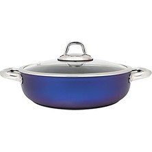 Uravas Store Leggno Titanium 20CM Tencere, Çelik Kulp, Özel Çerçeveli Cam Kapak Metalik