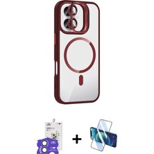 Cepte Toptan iPhone 17 Yadigar Asil Koleksiyonu - Siyah 3D Antistatik Seramik Nano Ekran Koruyucu + Açık Mavi Bilvis Titan Kamera Lens