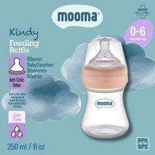 MOOMA Kindy Antikolik PP Biberon 150 ml – 0–6 Ay (Yavaş Akış) – Old Rose