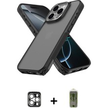 Cepte Toptan iPhone 16 Pro Max Atlas Form - Siyah Joko Magic 5d Hayalet Cam + Gümüş Pvd Metal Kamera Lens