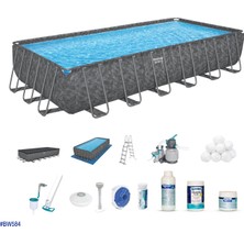 Bestway® Apx 365™ 561KG Dikdörtgen Prefabrik Havuz Seti 7,32 M x 3,66 M x 1,32 M BW584