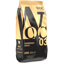 Woc 250 gr Espresso Gold Çekirdek Kahve Özel Kavrulmuş Yoğun Aroma