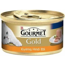 Gourmet Gold Kıyılmış Hindi Etli Ekonomik Kedi Konservesi 85 gr Tahılsız Lezzet