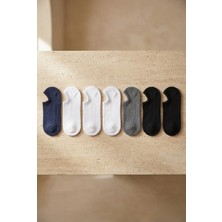 Katia & Bony Unisex 7'li Paket Sneakers Patik Çorap Siyah / Beyaz / Lacivert / Antrasit