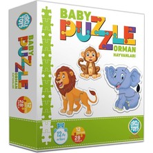 Circle Toys Baby Puzzle Orman Hayvanları 28 Parça Eğitici Tasarım 0 - 24 Ay Yaş Aralığı