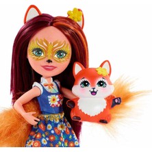 Enchantimals Felicity Fox 15 cm Model Bebek Sevimli Hayvan Arkadaşı ile Kız Çocuklar için
