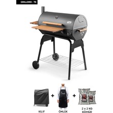 Cheffi Grillord-75 Kömürlü Barbekü Mangal (ÖNLÜK VE KILIF HEDİYELİ)
