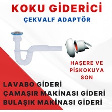 Mutfak ve Banyo Için Koku Engelleyici Çekvalfli Körüklü Sifon - Haşere ve Kötü Koku Durdurucu