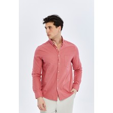 Trender Erkek Gömlek 12-7090 Kiremit