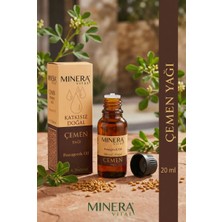 Minera Vital Çemen Yağı 20 ml (Fenugreek Oil) %100 Saf Soğuk Sıkım Damlalıklı Cam Şişe