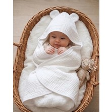 O&G Collection 4 Katlı Müslin Bebek / Çocuk  Bornoz - Kurulama Havlusu