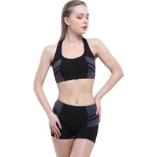 Argisa Modelli Şeritli Siyah Badili Şortlu Bikini 5522 Mikro Kumaş İle Şık Tasarım