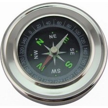 Pileli Store Pilelistore Yuvarlak Metal Kasa Dayanıklı Pusula 80MM
