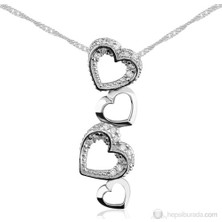 Inure Jewelry Inure Jewelry Zirkon Taşlı Aşk Yolu Gümüş Kolye