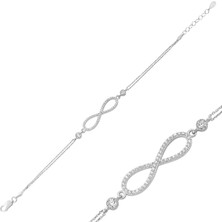 Inure Jewelry Gümüş Sonsuzluk Bayan Bileklik