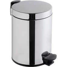 Vitra Arkitekta A44012 Çöp Kovası, Yavaş Kapanır, 4,5 L, Parlak Paslanmaz Çelik
