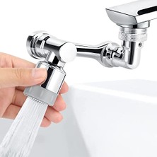 1080 Derece Dönebilen Robotik Kol Musluk Başlığı, Musluk Uzatma Aparatı Ucu, , Krom