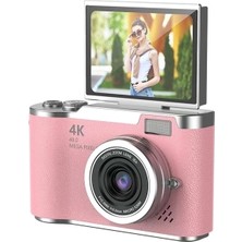 AyrStore Buğz 4K Dijital Retro Video Kamera 48MP 18X Zoom Flaşlı (32GB) Kart Dijital Vlog Fotoğraf  Makin