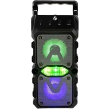 Akinco Taşınabilir Kablosuz Bluetooth Hoparlör Uzun Pil Ömrü LED Işıklı