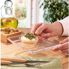 3 Adet Paşabahçe Crystallin Madlen Pasta Tabağı 27X16 cm