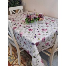 Başak Ev Tekstili Desenli Elyaflı Pvc Muşamba Masa Örtüsü Silinebilir Çok Renkli 140 x 140 cm