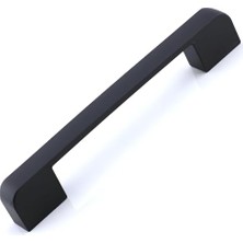 10 Adet Radus Siyah Metal Kulp 96 mm - 9.6 cm Mobilya Çekmece Mutfak Dolabı Dolap Kulpları Kulbu Kulpu