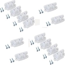 Sineklik Çıt Çıt, Beyaz 12 Adet (24 Adet Akıllı Montaj Vidası Ile Birlikte)