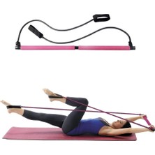 Delixa Portable Pilates Jimnastik Egzersiz Çubuğu, Fuşya