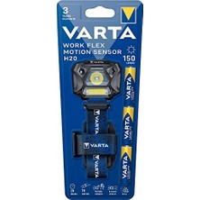 Varta Work Flex Motionsensor H20(KAFA Feneri) (Hareket Sensörlü)          [enerji Sınıfı A+++]