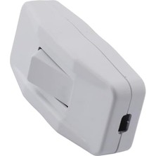 Düğme Elektrik Anahtar Priz Aç Kapa Tekli Arapuar Beyaz Plastik